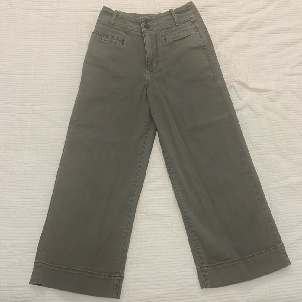 DU/ER wide leg stretch crop jean 26x26